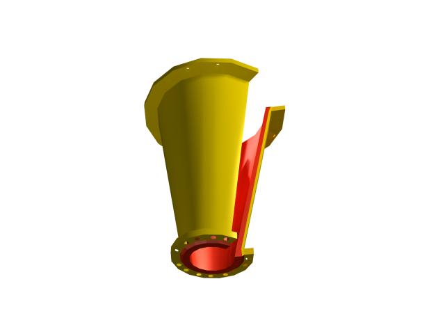 鑫海水力旋流器內(nèi)襯橡膠結(jié)構圖